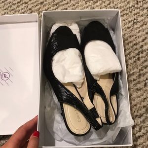 BRAND NEW Calvin Klein peep toe heels!
